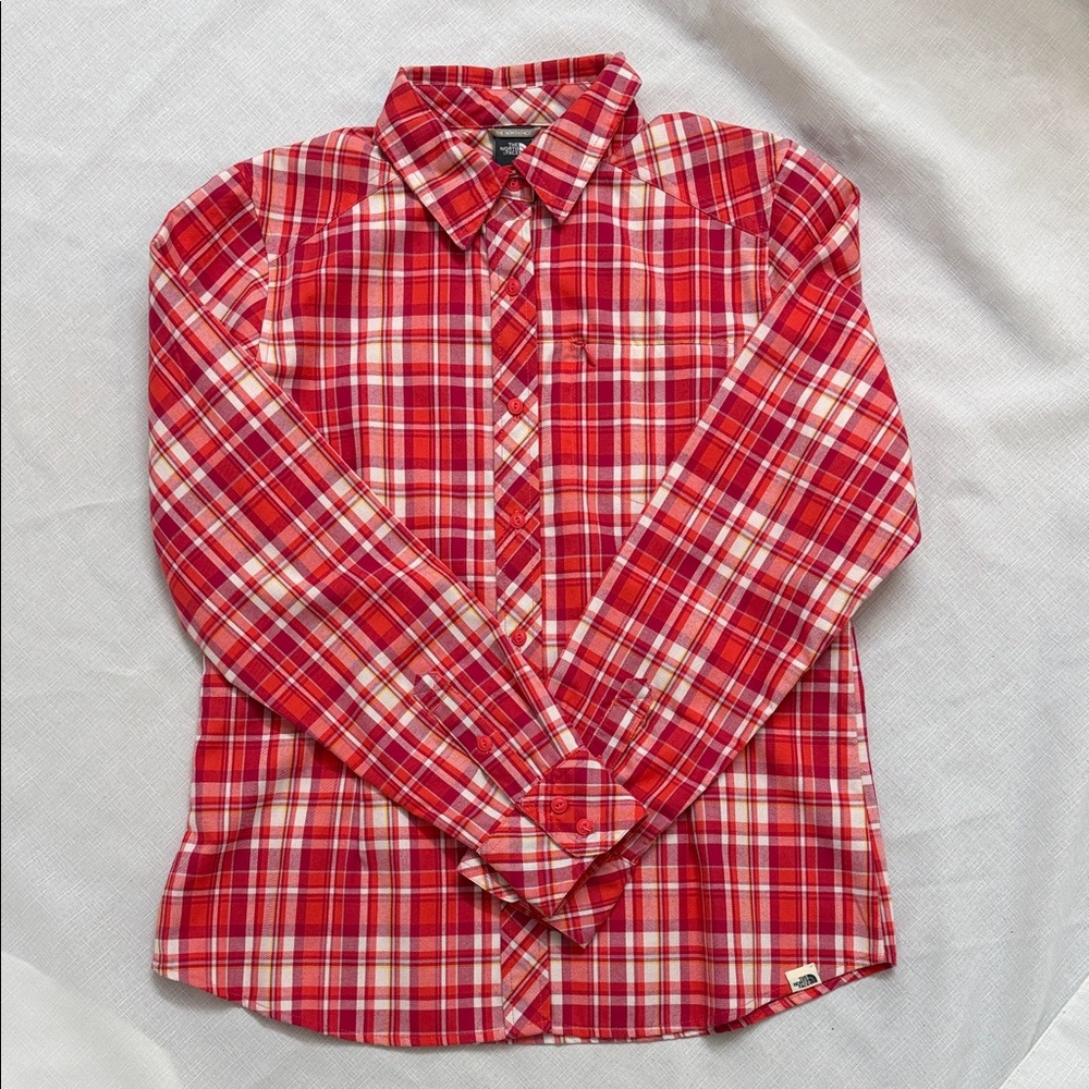 The North Face Pink Plaid Button Down Shirt